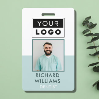 Tarjeta De Identificación Logotipo de nombre de foto de empleado personaliza