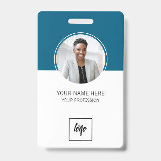 Tarjeta De Identificación Logotipo de Personalizado de identificación modern