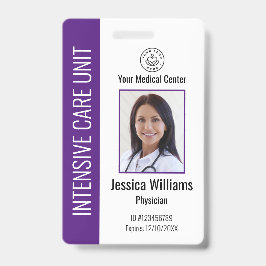 Tarjeta De Identificación Logotipo de personalizado del empleado del hospita