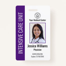 Tarjeta De Identificación Logotipo de personalizado del empleado del hospita