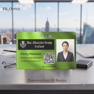 Tarjeta De Identificación Logotipo de rectángulo personalizado Foto ID Metál