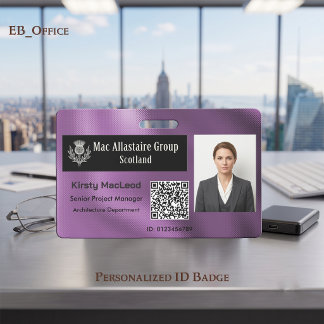 Tarjeta De Identificación Logotipo de rectángulo personalizado ID de foto me