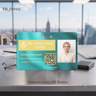 Tarjeta De Identificación Logotipo de rectángulo personalizado ID de foto me