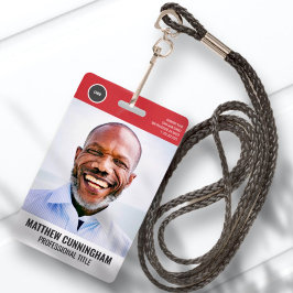 Tarjeta De Identificación Logotipo de redondeo moderno Código de barras del 