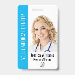 Tarjeta De Identificación Logotipo de su empresa de atención médica Foto