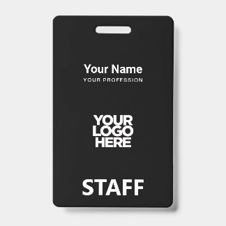 Tarjeta De Identificación Logotipo del Empleado Etiqueta del Personal Parte