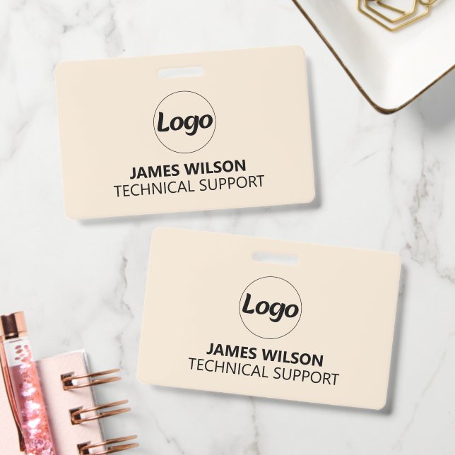 Tarjeta de identificación | Logotipo del personal  (Oficina)