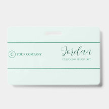 Logotipo del Servicio de Limpieza Verde Menta ID d