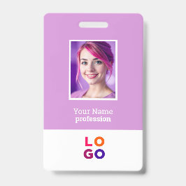 Tarjeta De Identificación Logotipo Empresarial Corporativo, Foto, Código Qr,