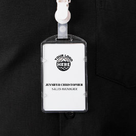 Tarjeta De Identificación Logotipo empresarial minimalista moderno personali