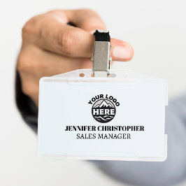 Tarjeta De Identificación Logotipo empresarial minimalista moderno personali