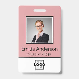 Tarjeta De Identificación Logotipo empresarial personalizado Nombre de emple