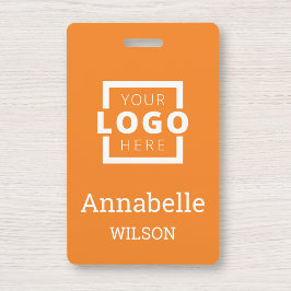 Tarjeta De Identificación Logotipo Empresarial Personalizado Nombre de Emple