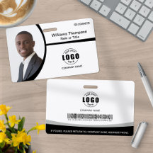 Logotipo fotográfico Código de barras Empleado Neg