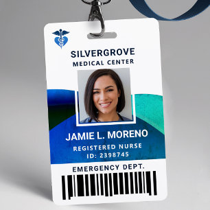 Tarjeta De Identificación Logotipo médico Hospital de Clínica de fotos moder