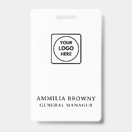 Tarjeta De Identificación Logotipo moderno de negocio | Diseño personalizado