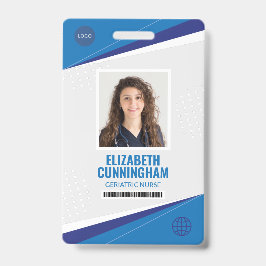 Tarjeta De Identificación Logotipo moderno Enfermera Médico Nombre Código de