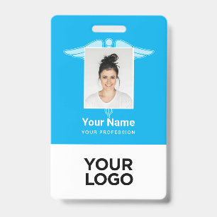 Tarjeta De Identificación Logotipo moderno Médica del empleado Enfermera de 