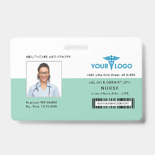 Tarjeta De Identificación Logotipo moderno para empresas y foto identificaci