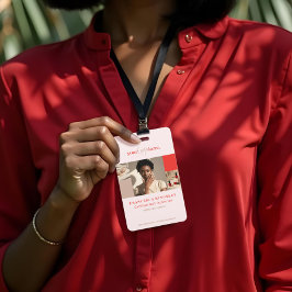 Tarjeta De Identificación Logotipo moderno Salón de belleza Nail Collage de