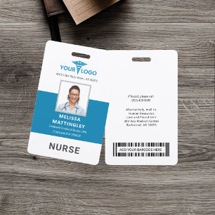 Tarjeta De Identificación Logotipo personalizado de empleado de hospital y i