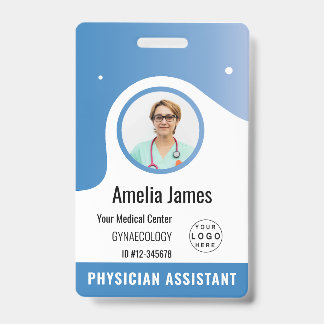 Tarjeta De Identificación Logotipo personalizado de empleado de hospital y i