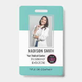 Tarjeta De Identificación Logotipo personalizado de empleado de hospital y p