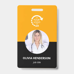 Tarjeta De Identificación Logotipo personalizado de identificación de emplea