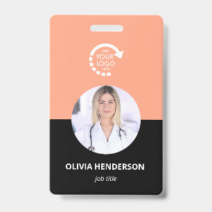 Tarjeta De Identificación Logotipo personalizado de identificación de emplea