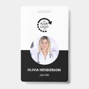 Tarjeta De Identificación Logotipo personalizado de identificación de emplea