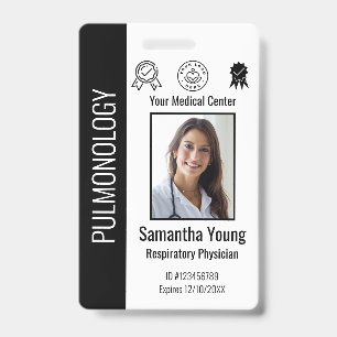 Tarjeta De Identificación Logotipo personalizado del empleado del hospital y