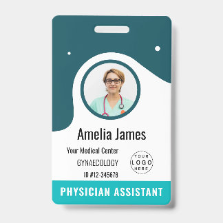 Tarjeta De Identificación Logotipo personalizado del empleado del hospital y