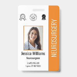 Tarjeta De Identificación Logotipo personalizado del empleado del hospital y