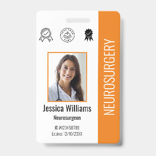 Tarjeta De Identificación Logotipo personalizado del empleado del hospital y