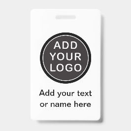 Tarjeta De Identificación Logotipo personalizado o identificación de nombre 