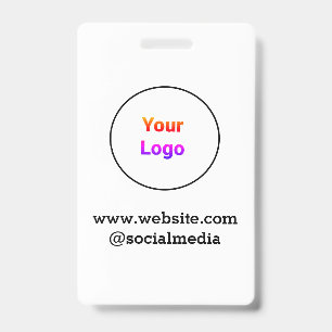 Tarjeta De Identificación Logotipo personalizado simple minimalista elegante