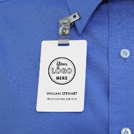 Tarjeta De Identificación Logotipo profesional Empresa Empleado