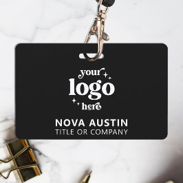 Tarjeta De Identificación Logotipo Profesional Simple de la Empresa Identifi