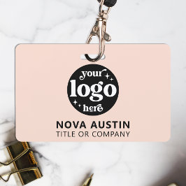 Tarjeta De Identificación Logotipo Profesional Simple de la Empresa Identifi