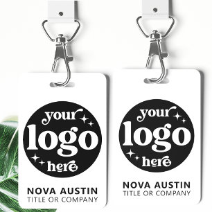 Tarjeta De Identificación Logotipo simple de empresa profesional ID de perso