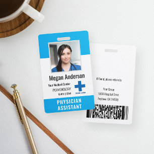 Tarjeta De Identificación Logotipo y foto de los empleados del hospital pers