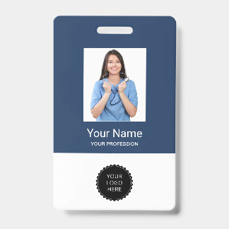 Tarjeta De Identificación Logotipos de fotos de empleados personalizados pla