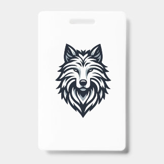 Tarjeta De Identificación Lone Wolf Emblem