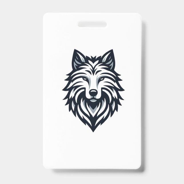 Tarjeta De Identificación Lone Wolf Emblem (Parte frontal)