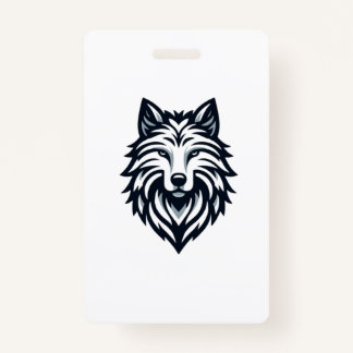 Tarjeta De Identificación Lone Wolf Emblem