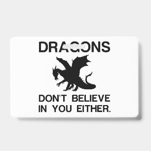 TARJETA DE IDENTIFICACIÓN LOS DRAGONES TAMPOCO CREEN EN TI