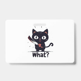 Tarjeta De Identificación ¡Los gatos dicen Qué!