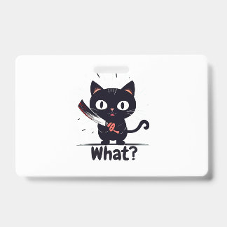 Tarjeta De Identificación ¡Los gatos dicen Qué!
