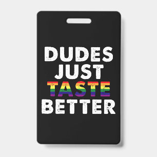 Tarjeta De Identificación Los Tipos Saben Mejor Regalo para el Orgullo Gay