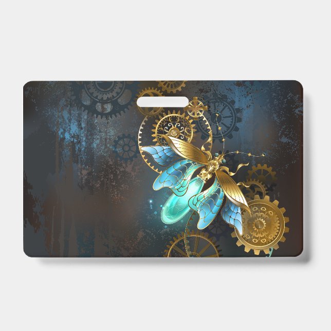 Tarjeta De Identificación Luciérnaga de Steampunk (Parte frontal)